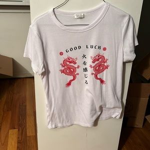 Orange Kiss good luck tshirt